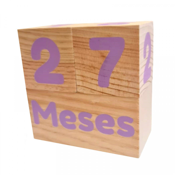 Cubos Edad grandes violeta rosado - Image 4