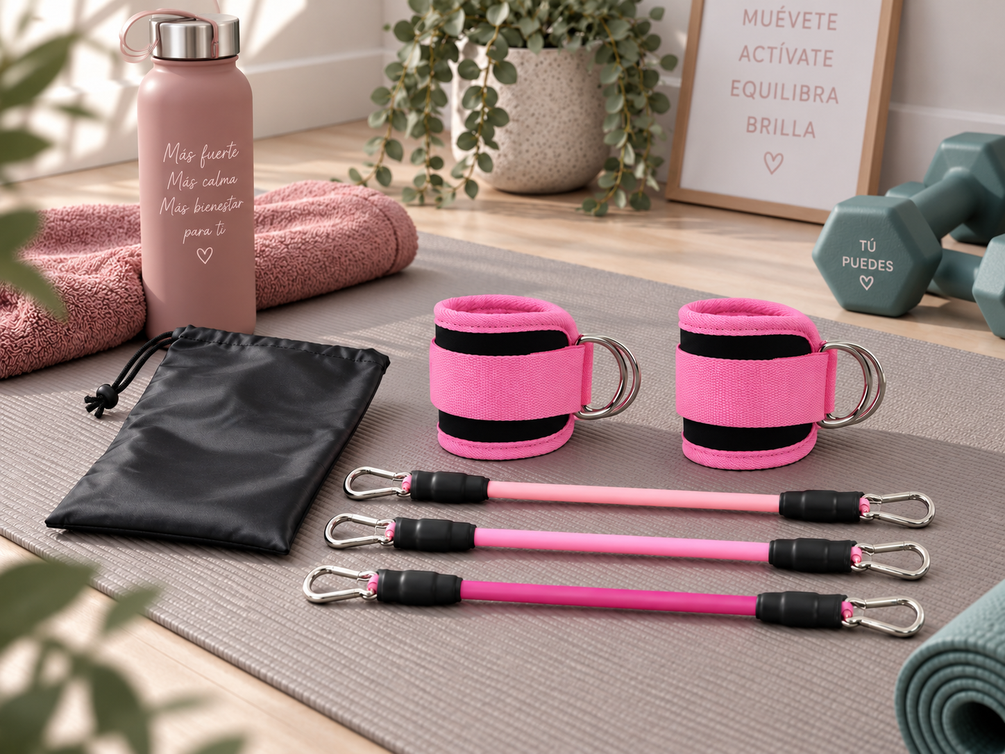 Kit de Bandas Elásticas para Entrenamiento y Fitness