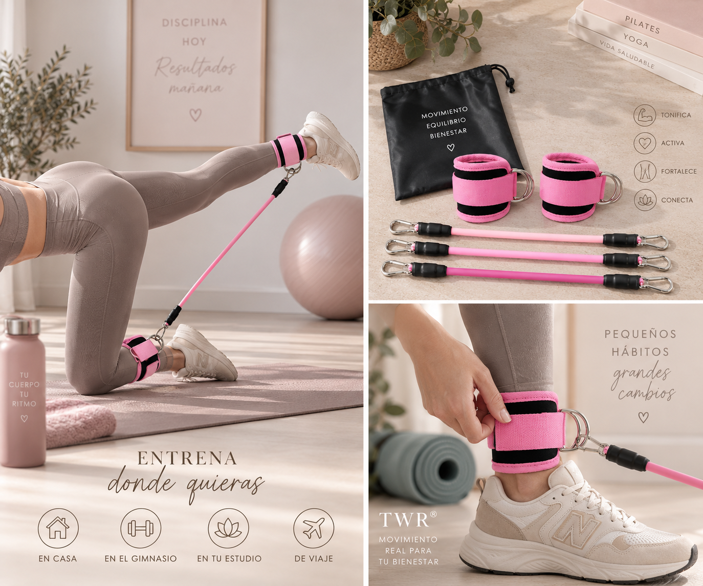 Kit de Bandas Elásticas para Entrenamiento y Fitness - Imagen 13